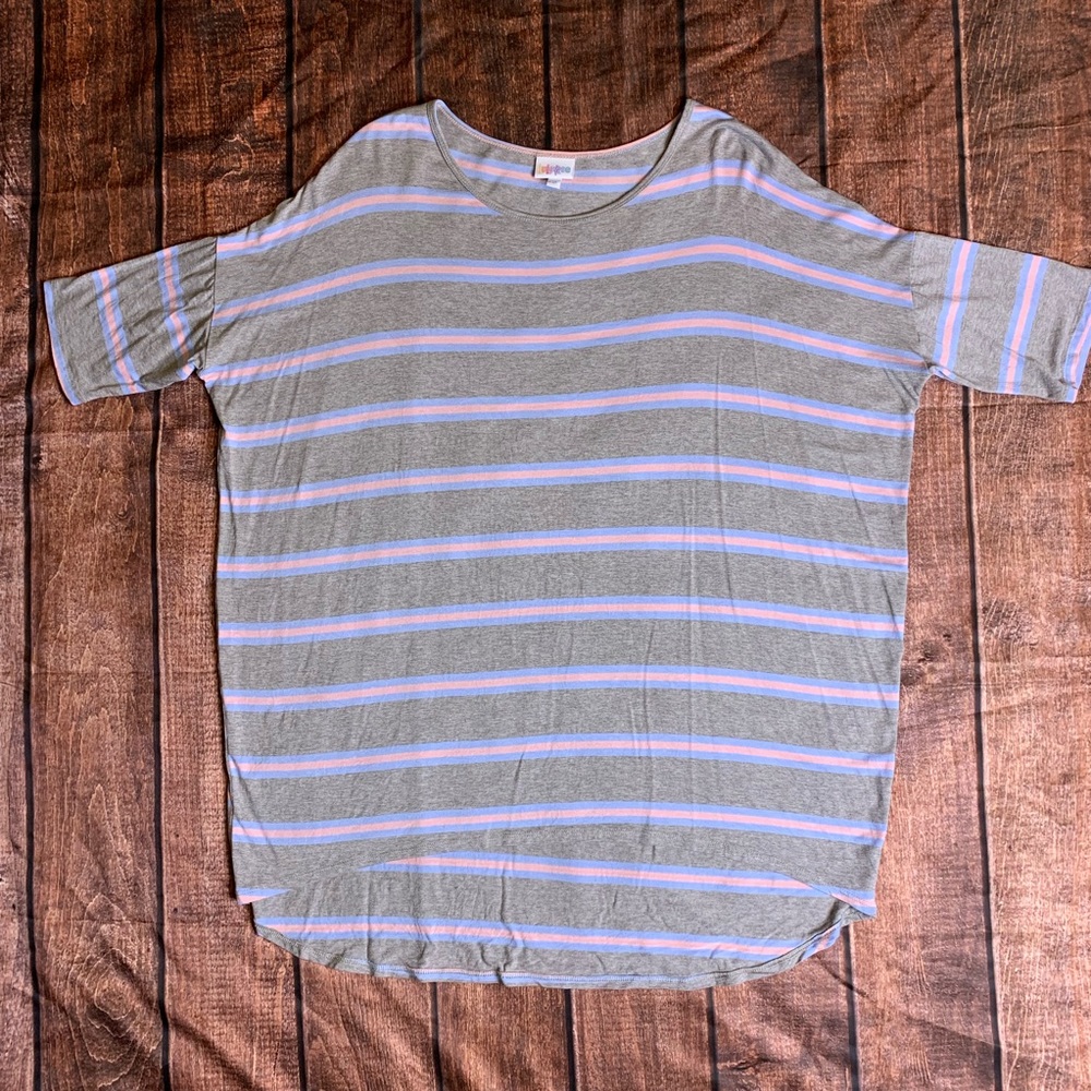 Lularoe Irma Medium grey pink